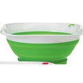 3 QT Collapsible Square Colander (White Edges)